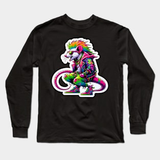 Neon Punk Rat Long Sleeve T-Shirt